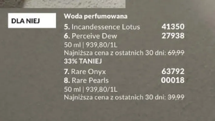 Woda perfumowana Avon Incandessence Lotus promocja w AVON