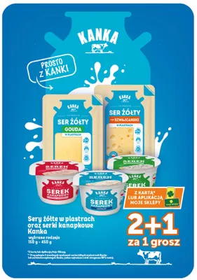 Ser gouda w plastrach Kanka promocja w Groszek