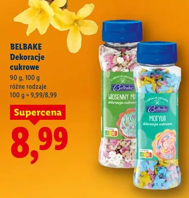 Dekoracje cukrowe promocja w Lidl