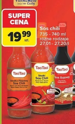 Sos chili słodko-pikantny TaoTao promocja w Carrefour Market