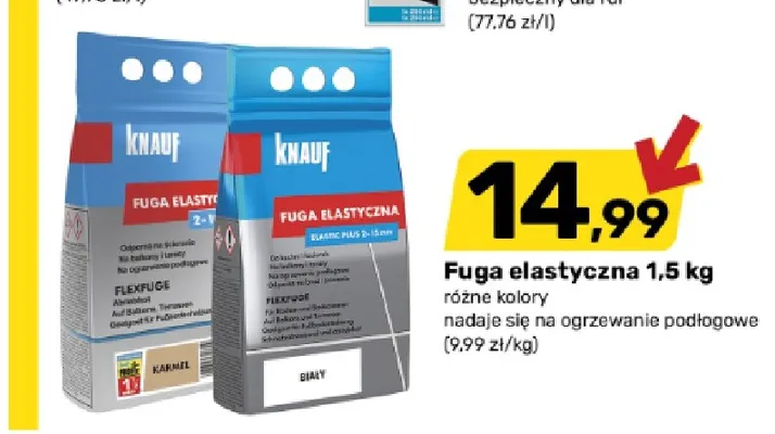 Fuga elastyczna Knauf promocja w Bricomarche