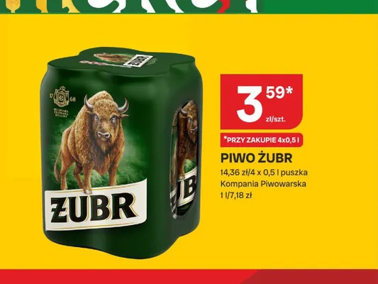 Piwo Żubr promocja w Chorten