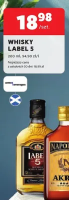 Whisky Label 5 promocja w Stokrotka