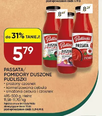 Pomidory duszone karmelizowana cebula Pudliszki promocja w Chata Polska