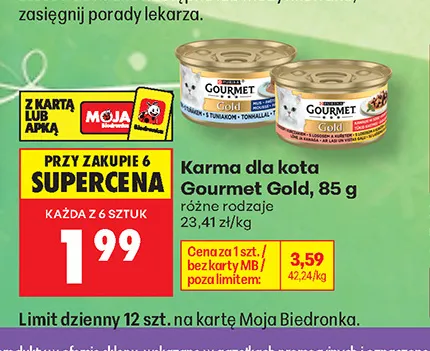 Karma dla kota Gourmet Gold promocja w Biedronka