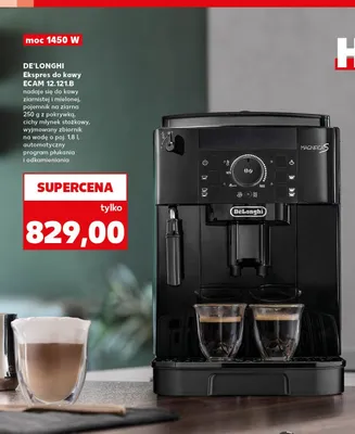 Ekspres do kawy DE'LONGHI ECAM 12.121.B 1450W promocja w Kaufland