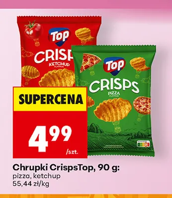 Chrupki CrispsTop ketchup promocja w Biedronka