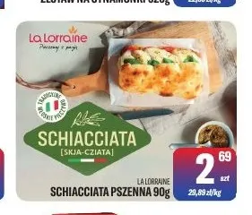 Schiacciata pszenna La Lorraine promocja w Tomi Markt