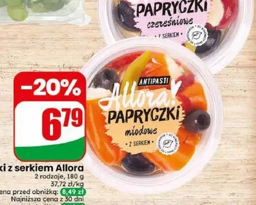 Papryczki miodowe z serkiem Allora promocja w Dino