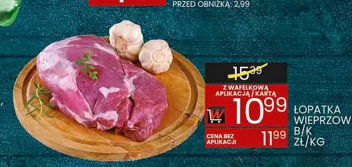 Łopatka wieprzowa bez kości promocja w Wafelek