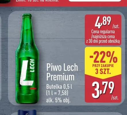 Piwo Lech Premium promocja w Aldi