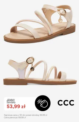 Sandały damskie Jenny promocja w CCC