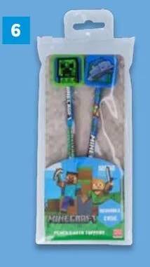 Zestaw akcesoriów do piórnika Minecraft promocja w Lidl
