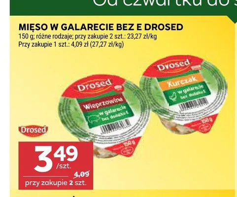 Mięso w galarecie kurczak Drosed promocja w Stokrotka