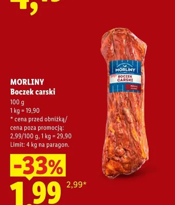 Boczek carski Morliny promocja w Lidl