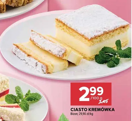 Ciasto kremówka promocja w Stokrotka