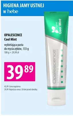 Pasta wybielająca Cool Mint do mycia zębów promocja w Hebe