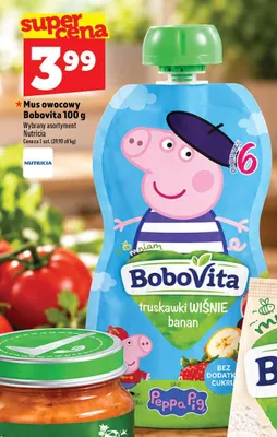 Mus owocowy Bobovita promocja w TOPAZ