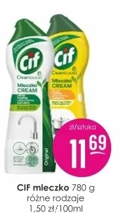 Mleczko 780 g różne rodzaje 1.50 zł/100ml Cif promocja w Drogerie Jasmin