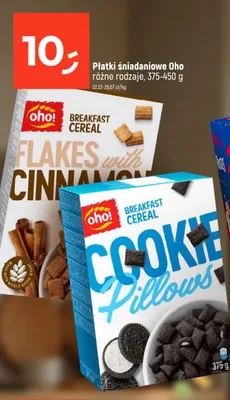 Płatki śniadaniowe cynamonowe Oho Flakes with Cinnamon promocja w Dealz