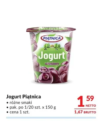 Jogurt Piątnica promocja w Makro