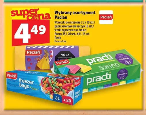 Worki zapachowe na śmieci Paclan Bunny 60 l promocja w TOPAZ