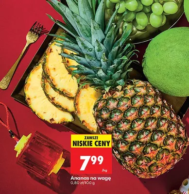 Ananas na wagę promocja w Biedronka