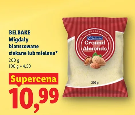 Migdały blanszowane siekane lub mielone promocja w Lidl