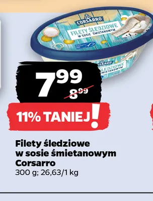 Filety śledziowe w sosie śmietanowym Corsarro promocja w Netto