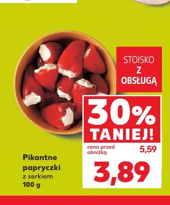 Pikantne papryczki z serkiem promocja w Kaufland