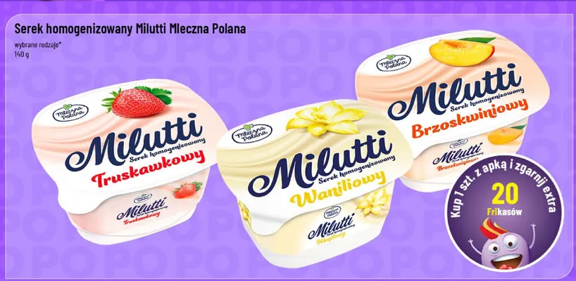 Serek homogenizowany truskawkowy promocja w POLOmarket