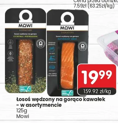 Łosoś wędzony na gorąco kawałek Mowi promocja w Market Point