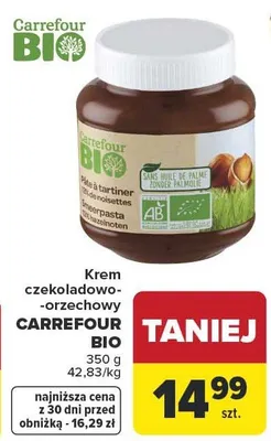 Krem czekoladowo-orzechowy promocja w Carrefour Market