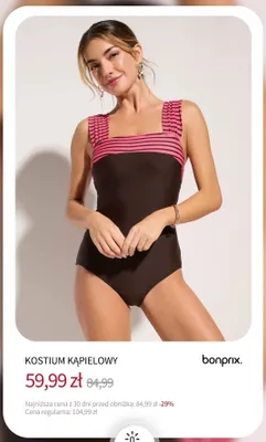 Kostium kąpielowy Bonprix promocja w bonprix