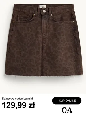Dżinsowa spódnica mini C&A promocja w C&A
