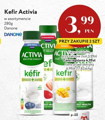 Kefir Activia jagodowy promocja w Market Point