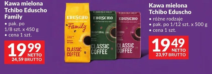 Kawa mielona Tchibo Eduscho Family promocja w Makro