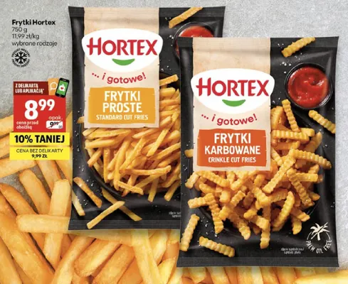 Frytki karbowane promocja w Delikatesy Centrum