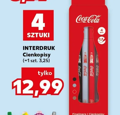 Cienkopisy Interdruk 4-pak promocja w Kaufland