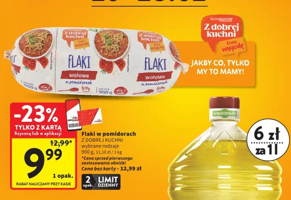 Flaki w pomidorach wołowe promocja w Intermarche