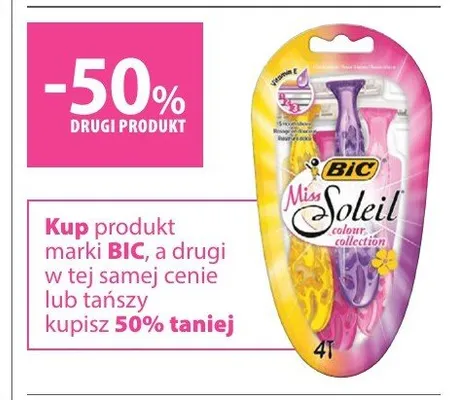 Maszynki do golenia BIC Miss Soleil colour collection 4-pak promocja w Hebe