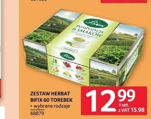 Zestaw herbat Kompozycja 6 Smaków Bifix promocja w Selgros