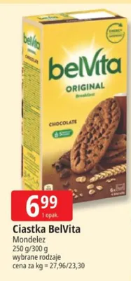 Ciastka BelVita Original Breakfast chocolate promocja w Leclerc