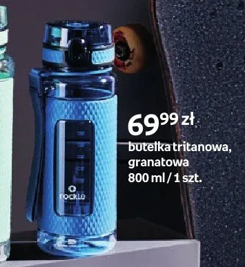 Butelka tritanowa Rockle granatowa 800 ml promocja w Empik