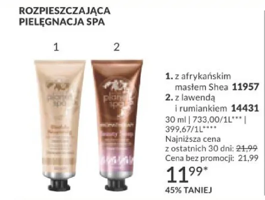 Rozpieszczająca pielęgnacja spa z afrykańskim masłem Shea promocja w AVON