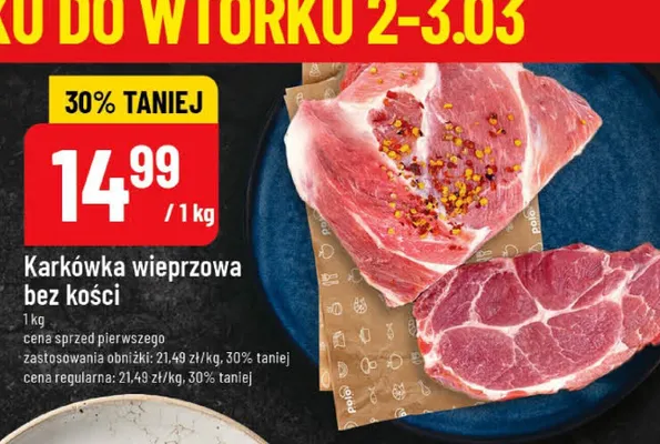 Karkówka wieprzowa bez kości promocja w POLOmarket