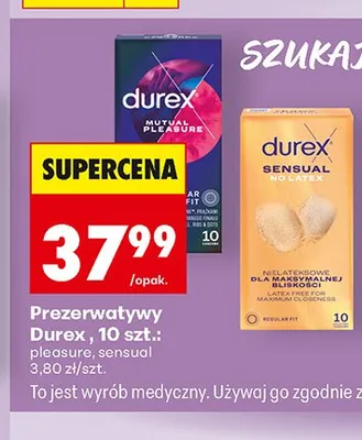 Prezerwatywy Durex Mutual Pleasure promocja w Biedronka