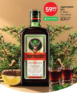 Likier Jägermeister promocja w Żabka