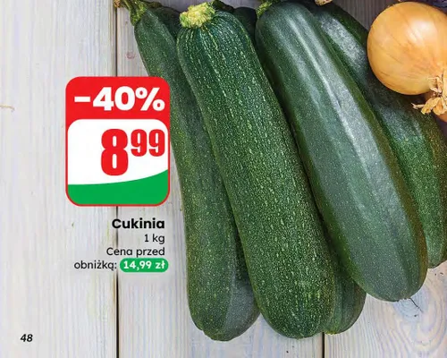 Cukinia promocja w Dino