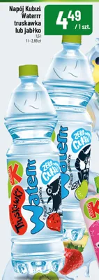 Napój Kubuś Waterrr o smaku truskawki promocja w POLOmarket